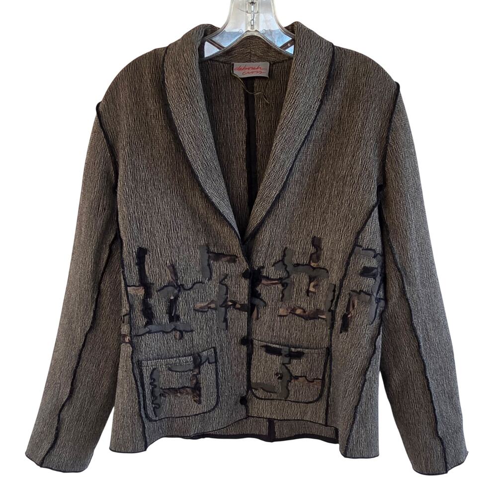 Deborah Cross Textile Artist Patchwork Blazer Jac… - image 2